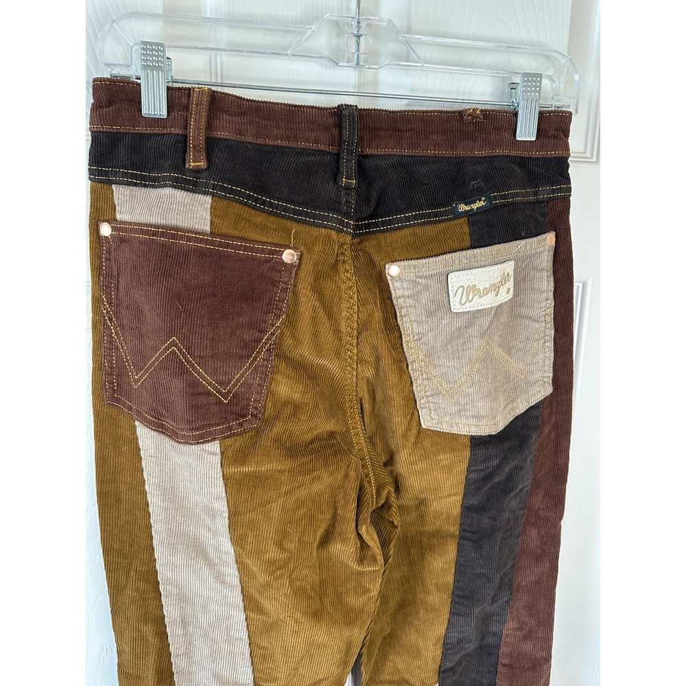 NEW Wrangler x Lainey Wilson Patchwork Corduroy Flare Bell Bottoms Womens 28x 42 - Picture 4 of 8